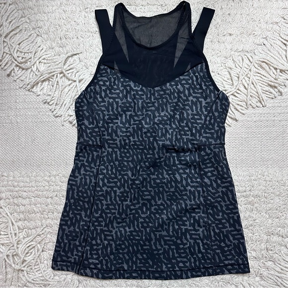 LULULEMON black / gray Net Pop mesh Running in the City tank top 6 - Picture 2 of 10